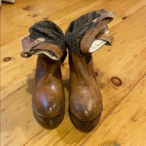 Bed Stu wedge booties. Worn once